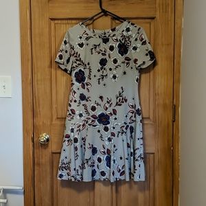 Banana Republic, Drop Waist, Floral Dress